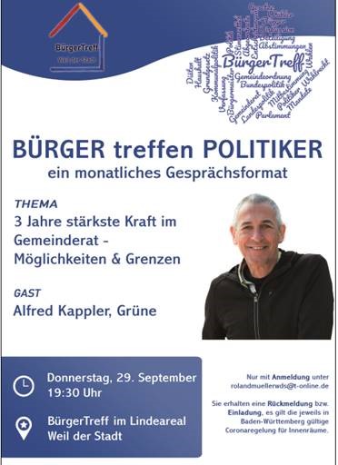 Politiker treffen Bürger: Alfred Kappler